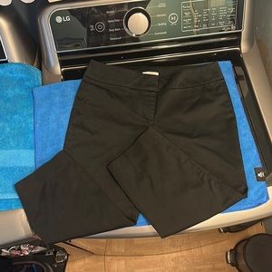 Loft black cropped pants 6p